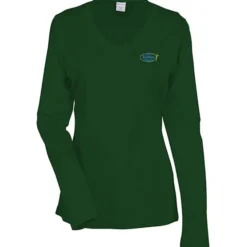 Contender Athletic LS V-Neck T-Shirt - Ladies' - Embroidered