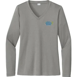 Contender Athletic LS V-Neck T-Shirt - Ladies' - Embroidered