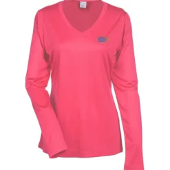 Contender Athletic LS V-Neck T-Shirt - Ladies' - Embroidered