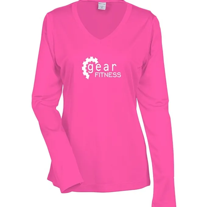 Contender Athletic LS V-Neck T-Shirt - Ladies' - Screen