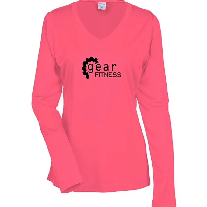 Contender Athletic LS V-Neck T-Shirt - Ladies' - Screen