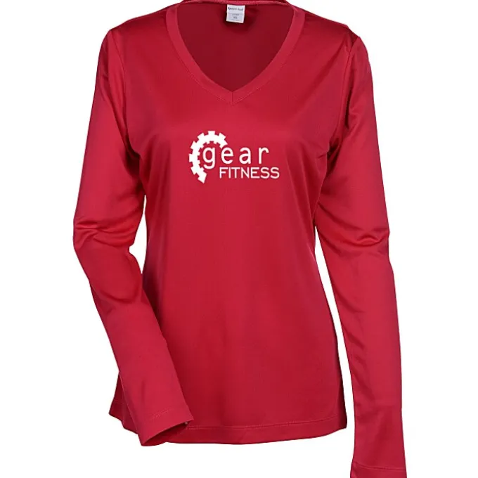 Contender Athletic LS V-Neck T-Shirt - Ladies' - Screen