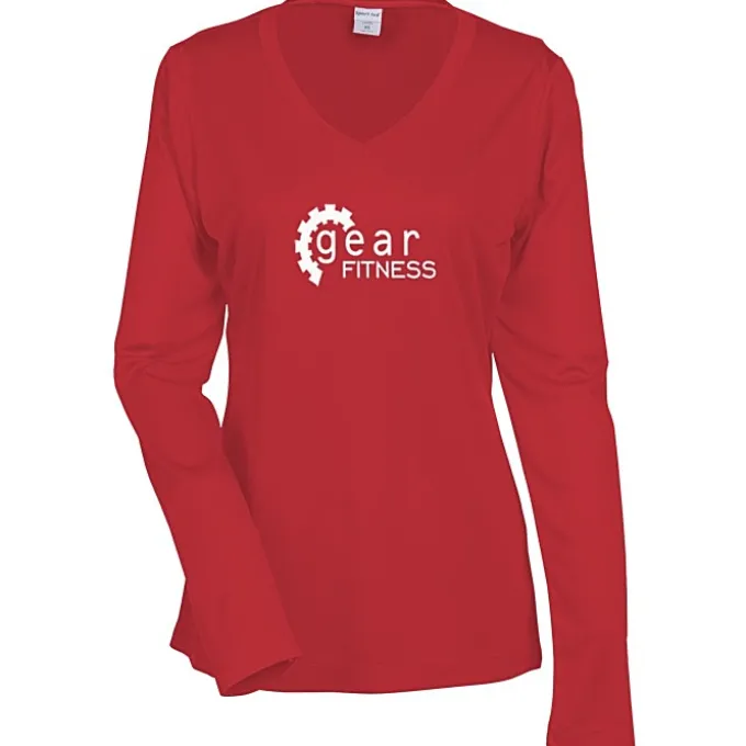 Contender Athletic LS V-Neck T-Shirt - Ladies' - Screen