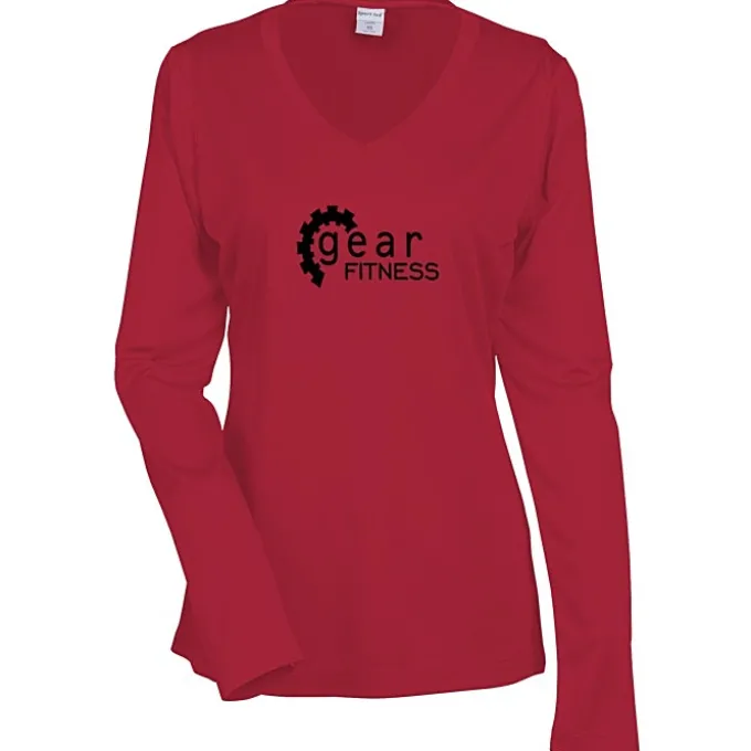 Contender Athletic LS V-Neck T-Shirt - Ladies' - Screen