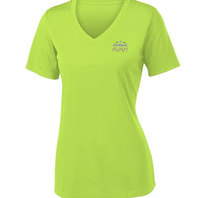Contender Athletic V-Neck T-Shirt - Ladies' - Embroidered - 24 hr