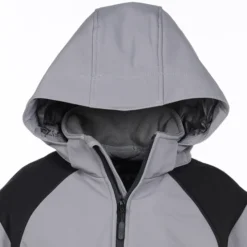 Contrasting Color Hooded Soft Shell Jacket - Ladies'