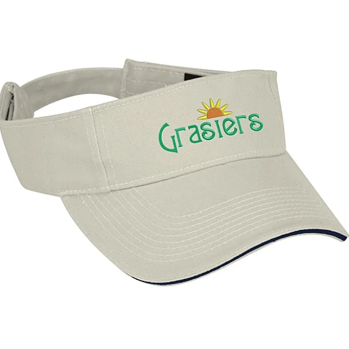 Contrast Peak Twill Visor