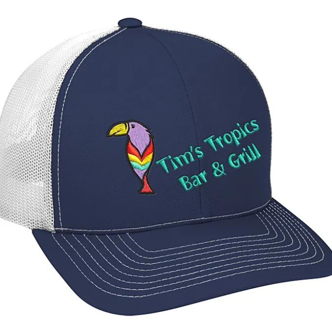 Contrast Stitch Trucker Snapback Cap