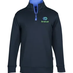 Contrast Zipper Performance 1/4-Zip Pullover