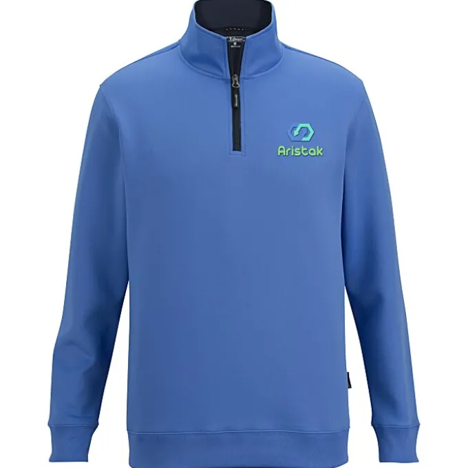 Contrast Zipper Performance 1/4-Zip Pullover