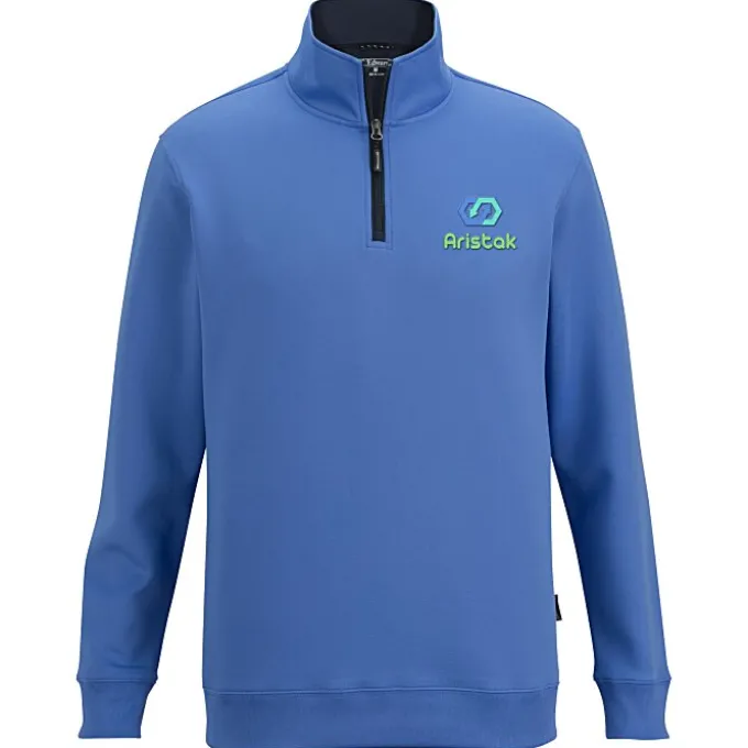 Contrast Zipper Performance 1/4-Zip Pullover - 24 hr