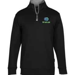 Contrast Zipper Performance 1/4-Zip Pullover - 24 hr