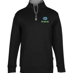 Contrast Zipper Performance 1/4-Zip Pullover - 24 hr
