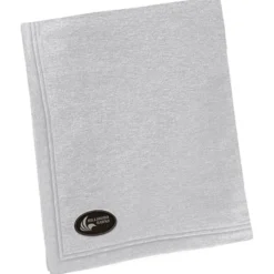 Core Fleece Sweatshirt Blanket - 50 inches x 60 inches - Laser Engraved Patch