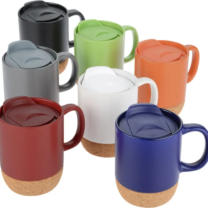 Cork Bottom Ceramic Mug - 12 oz - 24 hr