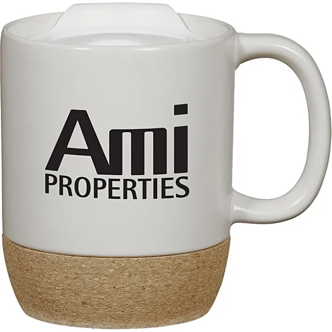 Cork Bottom Ceramic Mug - 12 oz - 24 hr