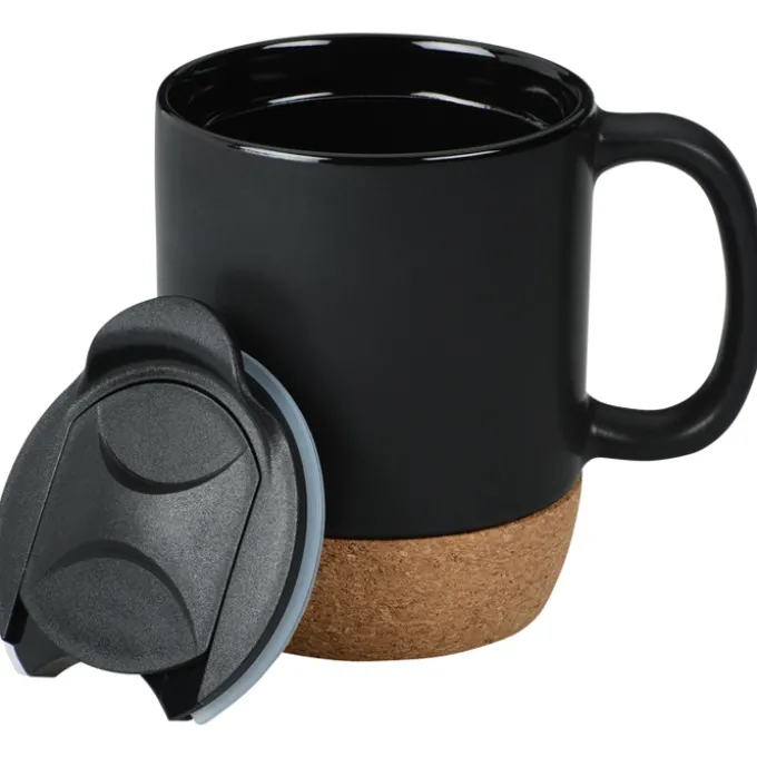 Cork Bottom Ceramic Mug - 12 oz - Laser Engraved