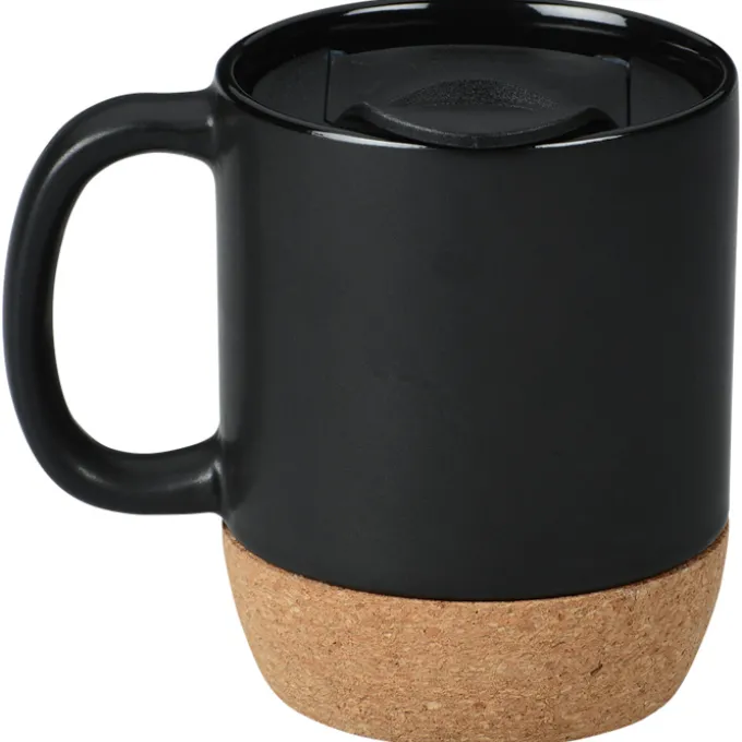 Cork Bottom Ceramic Mug - 12 oz - Laser Engraved