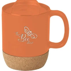 Cork Bottom Ceramic Mug - 12 oz - Laser Engraved