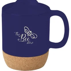 Cork Bottom Ceramic Mug - 12 oz - Laser Engraved