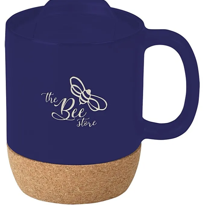 Cork Bottom Ceramic Mug - 12 oz - Laser Engraved