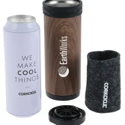 Corkcicle Slim Arctican Insulator - Wood