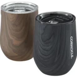 Corkcicle Stemless Wine Cup - 12 oz - Wood