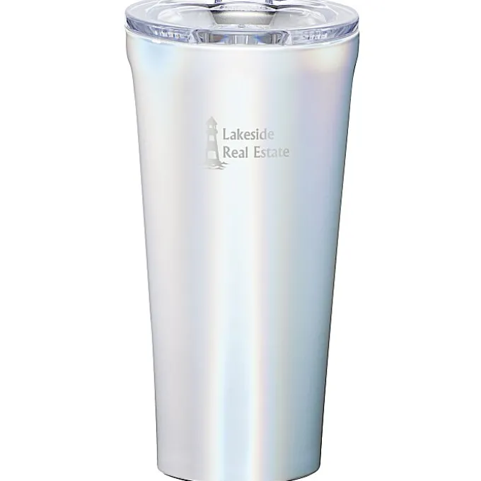 Corkcicle Vacuum Tumbler - 16 oz - Prismatic - Laser Engraved - 24 hr