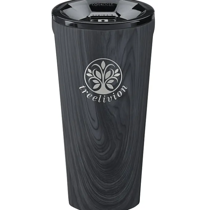 Corkcicle Vacuum Tumbler - 16 oz - Wood - Laser Engraved - 24 hr