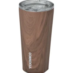 Corkcicle Vacuum Tumbler - 16 oz - Wood - Laser Engraved - 24 hr