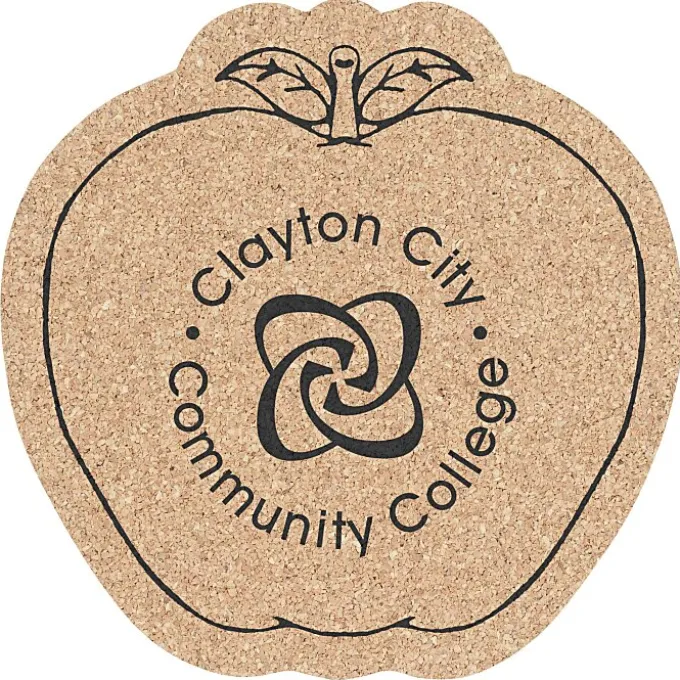 Cork Coaster - Apple