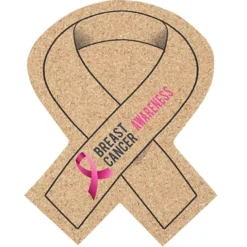 Cork Coaster - Awareness Ribbon - Full Color
