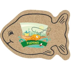 Cork Coaster - Fish - Full Color