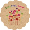 Cork Coaster - Flower - Full Color