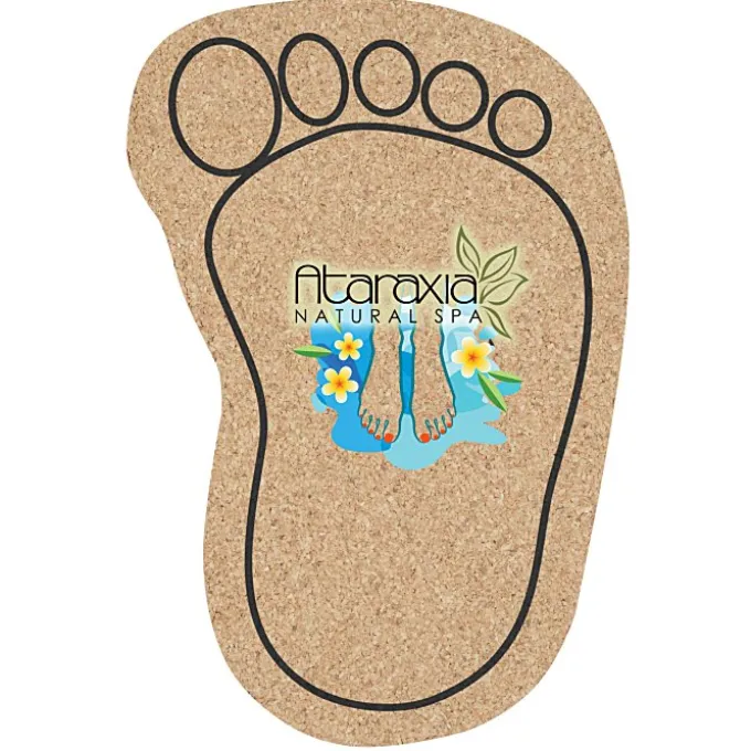 Cork Coaster - Foot - Full Color