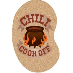 Cork Coaster - Kidney - Full Color