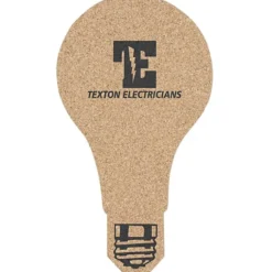 Cork Coaster - Light Bulb