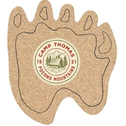 Cork Coaster - Paw - Full Color