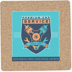 Cork Coaster - Square - Full Color