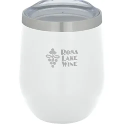 Corzo Vacuum Insulated Wine Cup - 12 oz - Laser Engraved