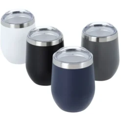 Corzo Vacuum Insulated Wine Cup - 12 oz - Laser Engraved