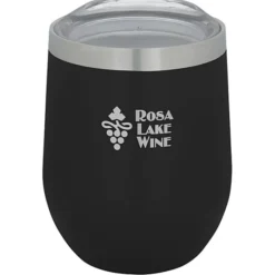 Corzo Vacuum Insulated Wine Cup - 12 oz. - Laser Engraved - 24 hr