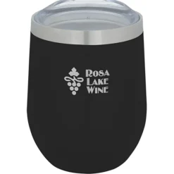 Corzo Vacuum Insulated Wine Cup - 12 oz. - Laser Engraved - 24 hr