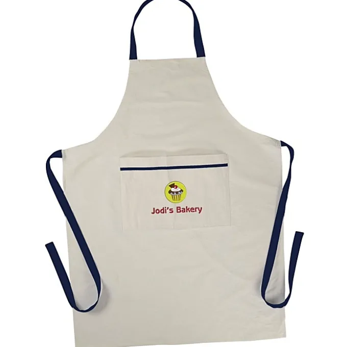 Cotton Cooking Apron - Embroidered