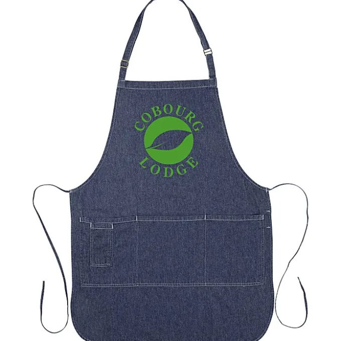 Cotton Denim Bib Apron - Screen