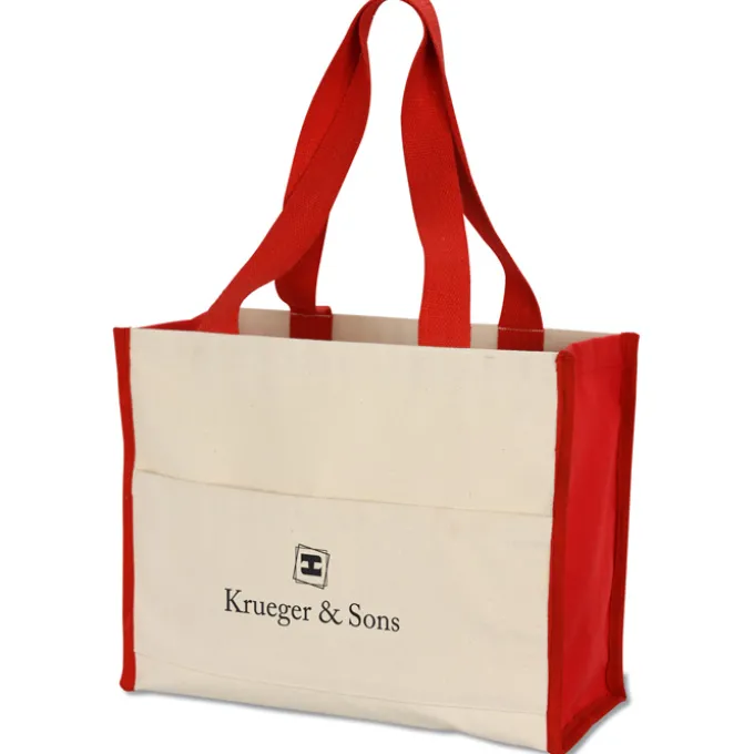 Cotton Gusset 14-oz Accent Box Tote