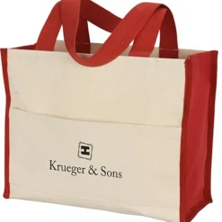 Cotton Gusset 14-oz Accent Box Tote