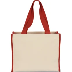 Cotton Gusset 14-oz Accent Box Tote