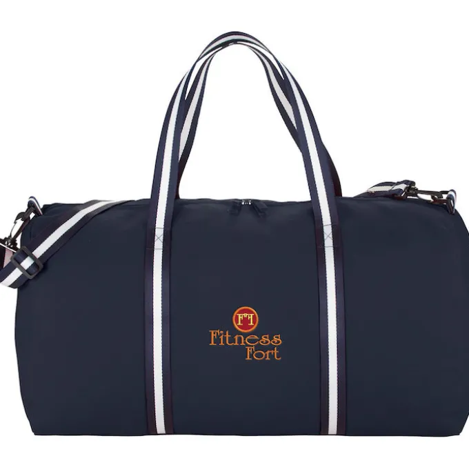 Cotton 22-inch Weekender Duffel - Embroidered