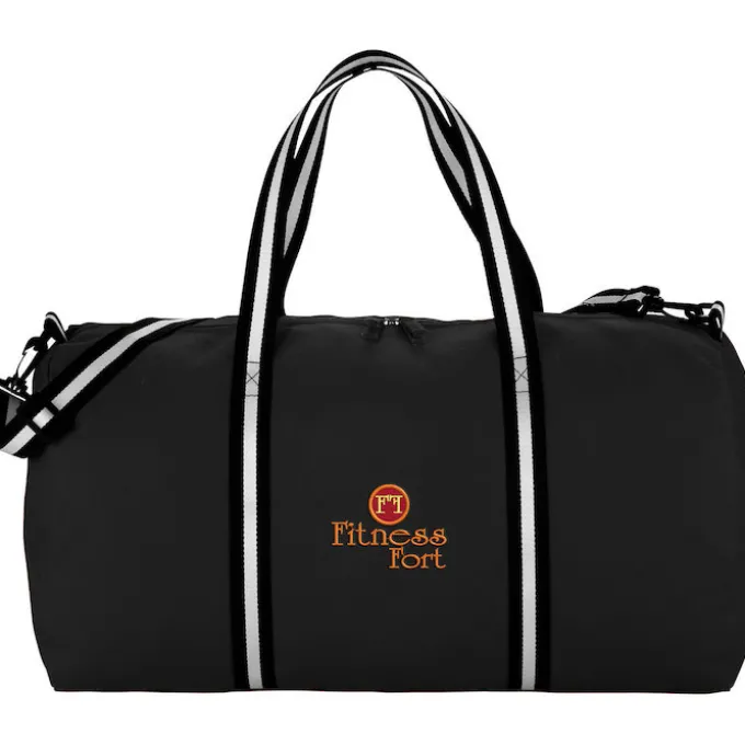 Cotton 22-inch Weekender Duffel - Embroidered
